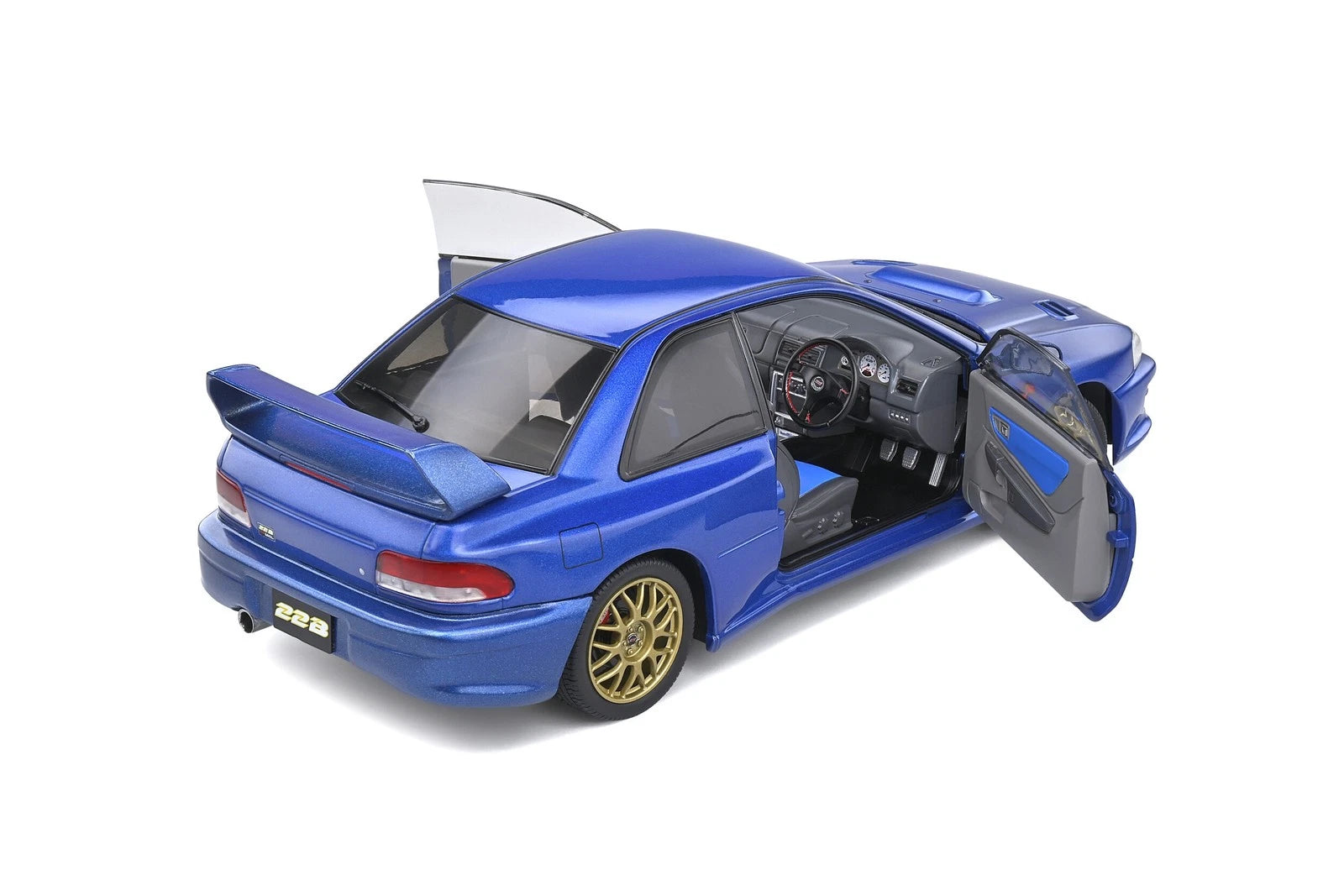 Solido 1:18 Diecast - 1998 Subaru Impreza 22B, Blue - S1807401