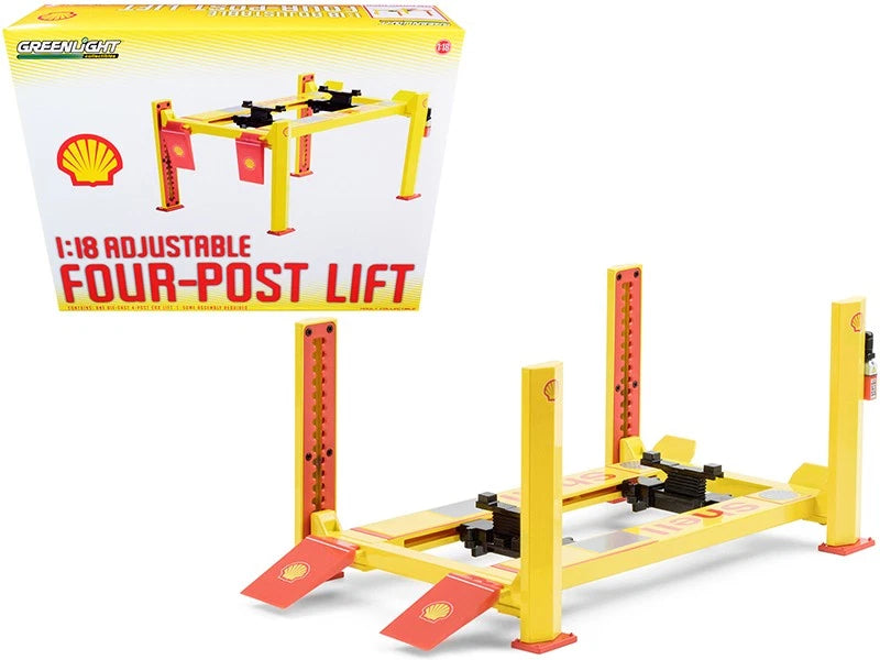 Greenlight 1:18 Scale Adjustable four post lift SHELL for 1:18 Scale Models - 13583