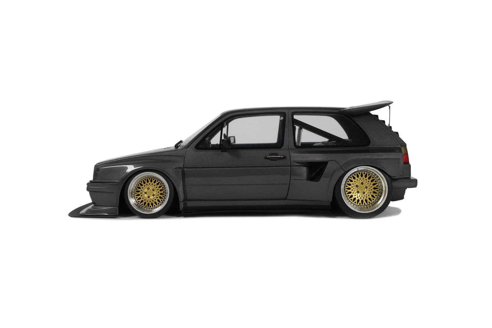 OTTO 1:18 Scale Resin Model Car - 2021 VW VOLKSWAGEN GOLF II GTI BY KHYZYL SALEEM, ASCOT GREY METALLIC - OT476