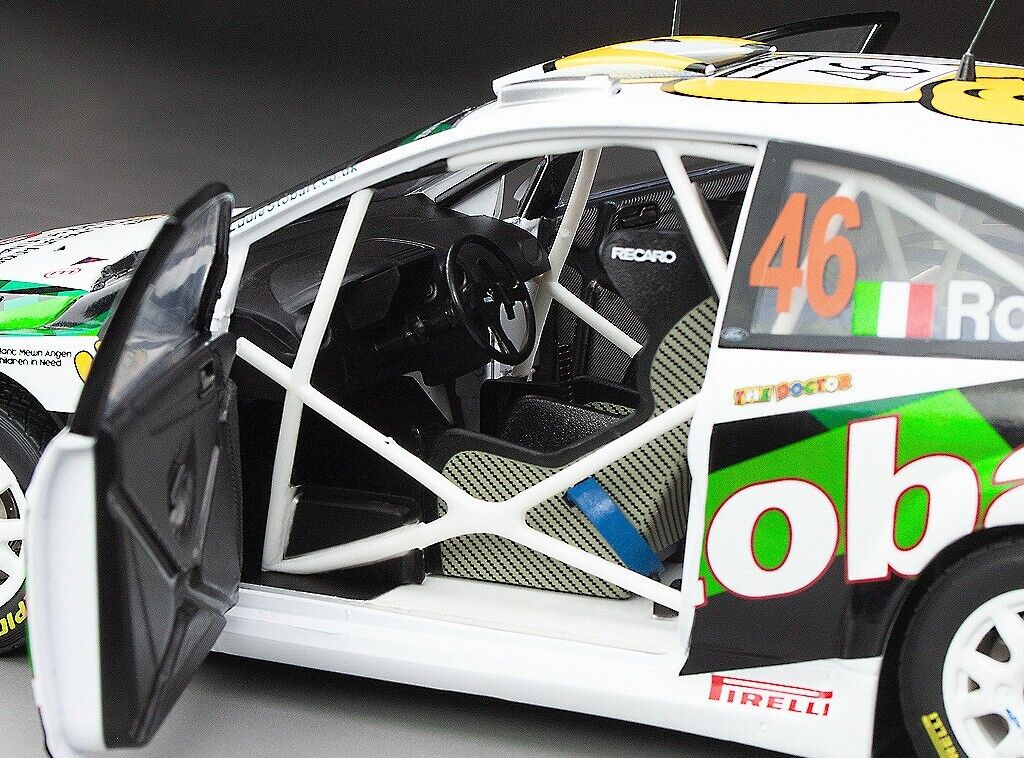 SunStar 1:18 Ford Focus RS WRC07 – #46 V.Rossi/C.Cassina – 2008 Wales Rally GB, Stobart