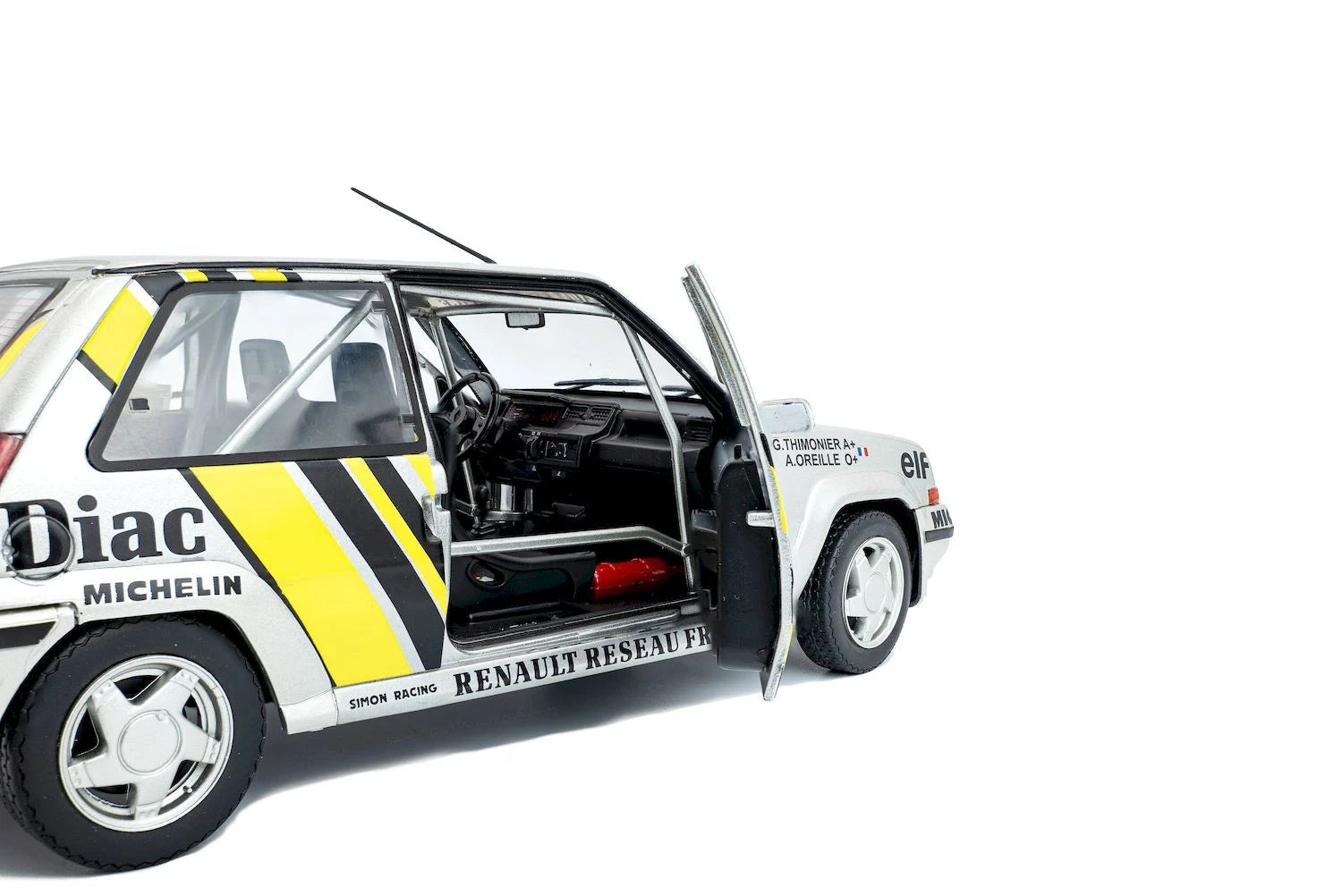 SOLIDO 1:18 Diecast - Renault 5 GT Turbo MK2, #17 A. Oreille, Tour de Corse Rally 1989 - S1810005