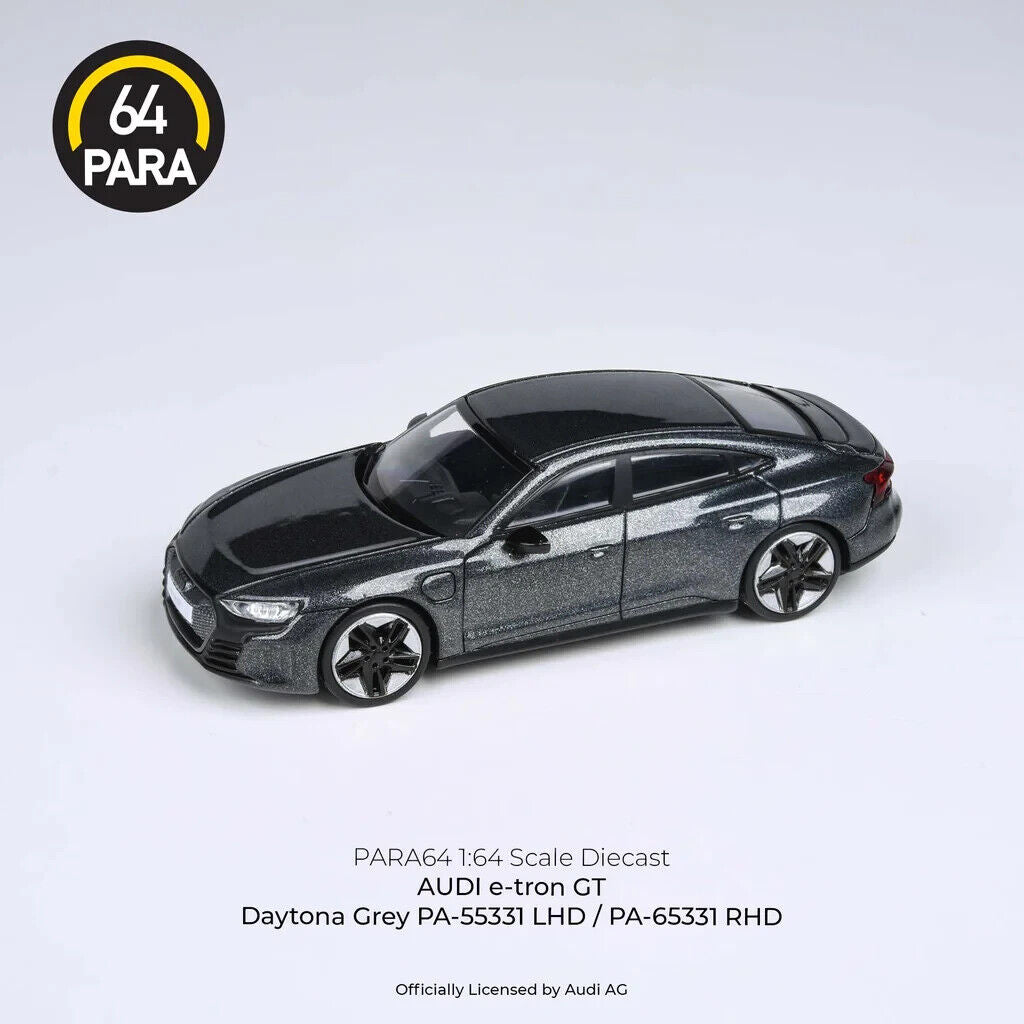 PARA64 1:64 Scale Diecast Model Car - Audi R5 r-tron GT in Daytona Grey - RHD
