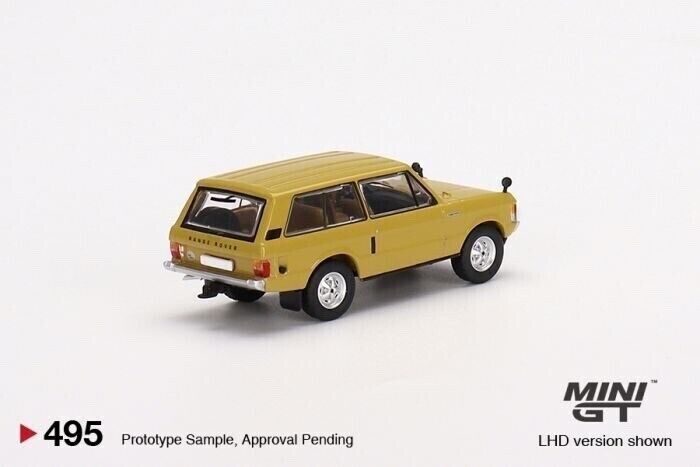 Mini GT 1:64 Diecast Car - 1971 Range Rover - Bahama Gold RHD - MGT00495R
