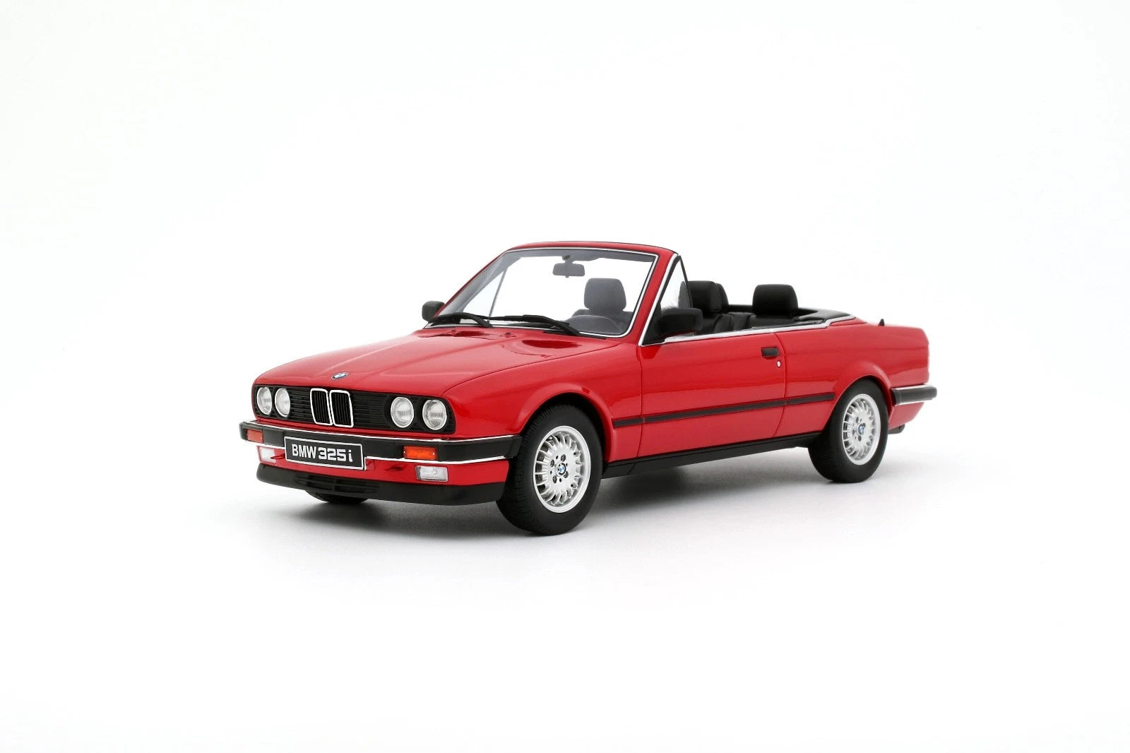 OTTO 1:18 Scale Resin Model Car - 1986 BMW E30 325i Convertible, Red - OT1194
