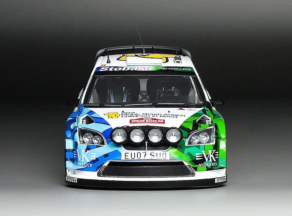 SunStar 1:18 Ford Focus RS WRC07 – #46 V.Rossi/C.Cassina – 2008 Wales Rally GB, Stobart