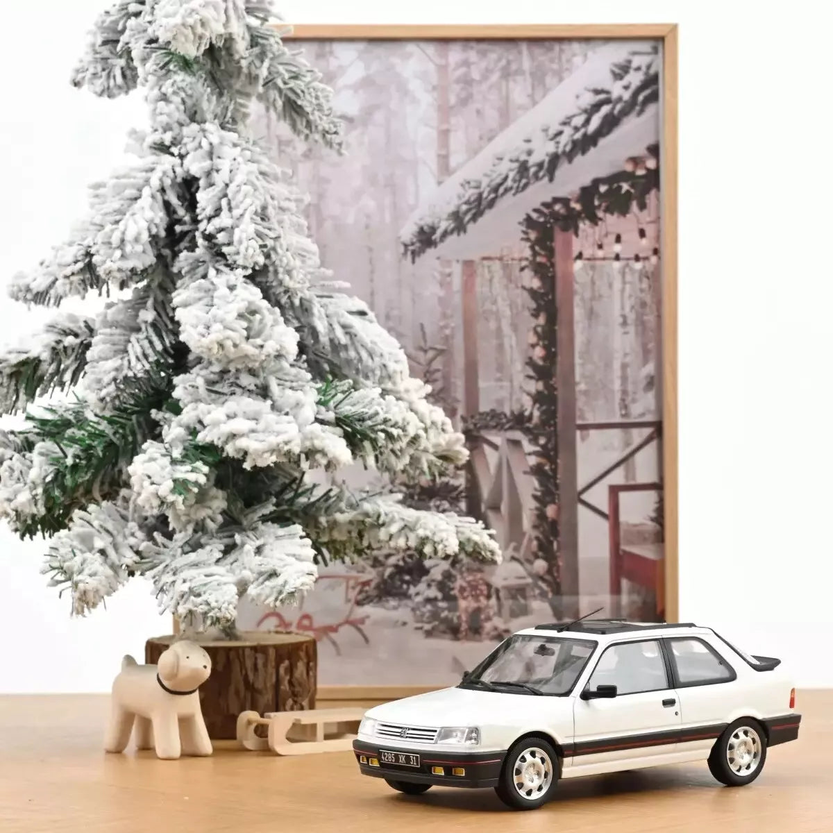 NoRev 1:18 Diecast Model Car, 1987 Peugeot 309 GTi LHD, Meije White - 184888