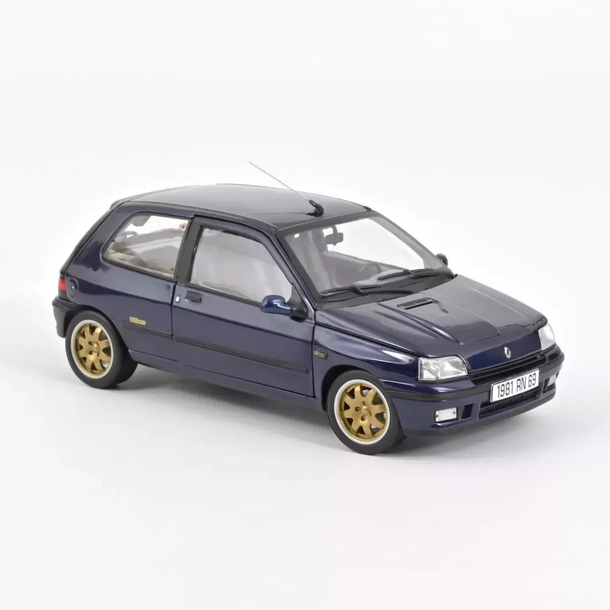 NoRev 1:18 Scale Diecast, 1993 Renault Clio Williams 2.0 16v, Blue - 185230