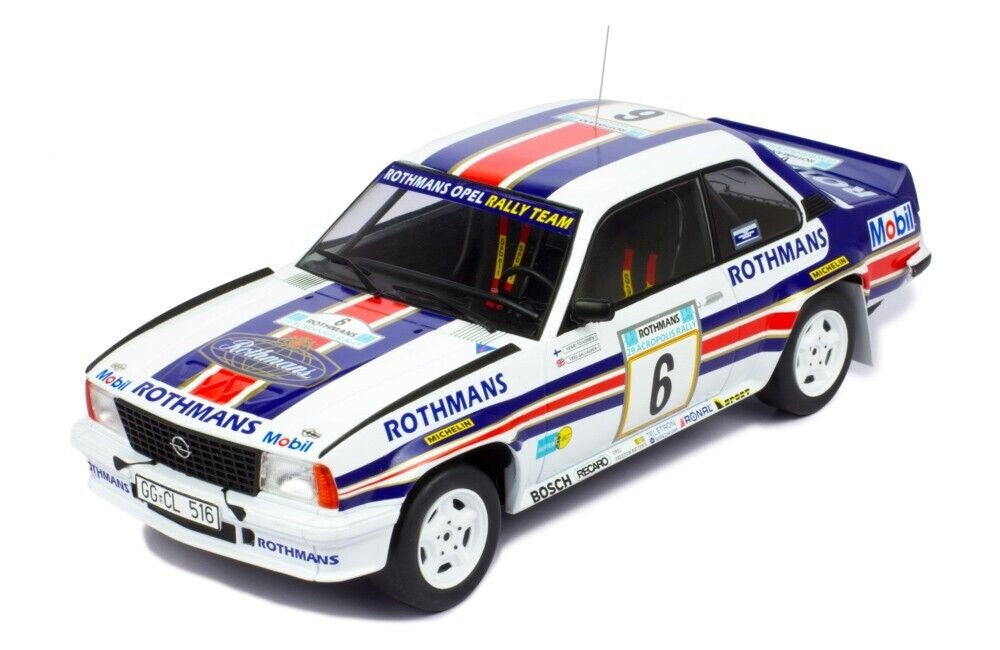 IXO 1:18 Opel Ascona 400 Rothmans Rally Acropolis 1982 #6 H.TOIVONEN-F.GALLAGHER
