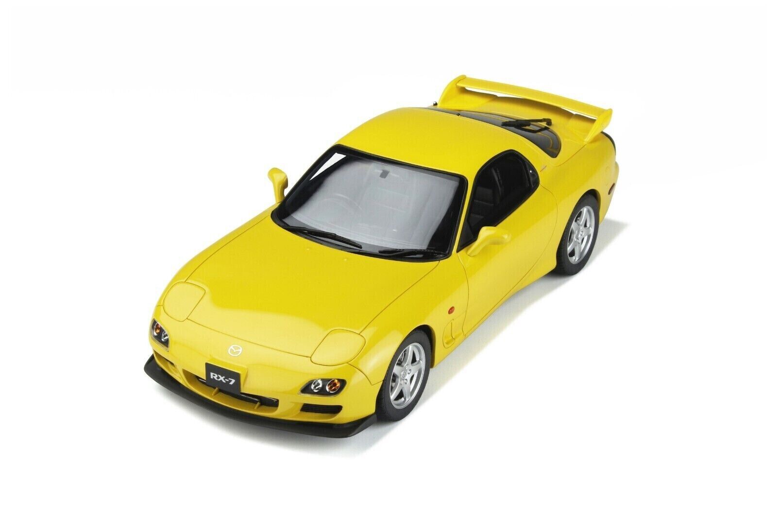 OTTO 1:18 Scale Resin Model Car - 1999 Mazda RX7 - FR Type R Bathurst R Yellow (OT397)