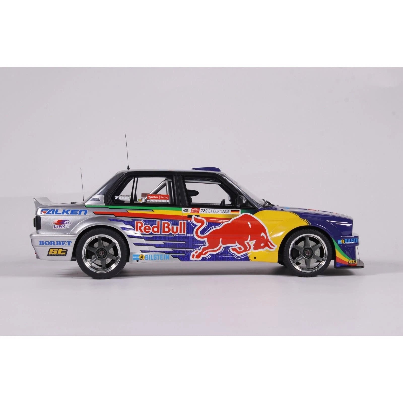 OTTO 1:18 Scale Resin Model Car - 2023 E30 V8 Drift, Blue/Silver - OT486