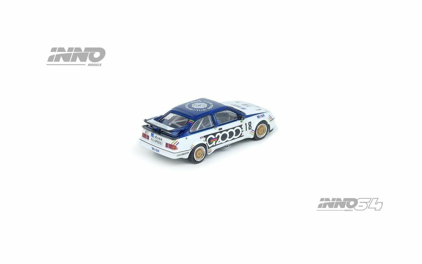 INNO64 1:64 FORD SIERRA RS500 COSWORTH #18 Macau Guia Race 1988 3rd Place G2000