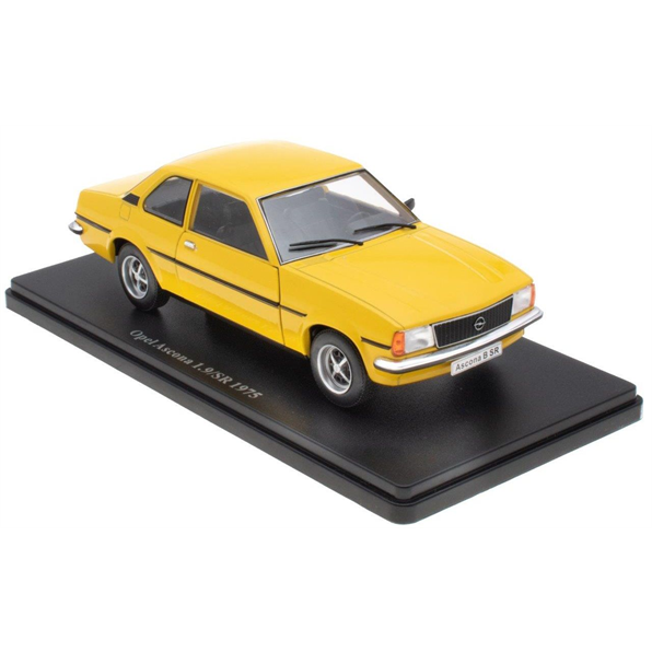 MAG 1:24 Scale Diecast Car - 1975 Opel Ascona 1.9SR in Yellow - Blister Pack
