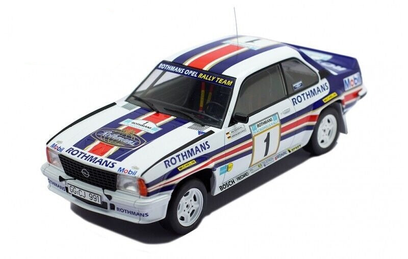 IXO 1:18 Opel Ascona 400 Rothmans Rally Acropolis 1982 #1 W.RÖHRL-C.GEISTDÖRFER
