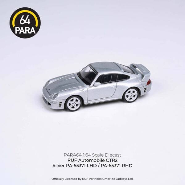 PARA64 1:64 Scale PORSCHE CTR2 RUF SILVER DIECAST CAR MODEL