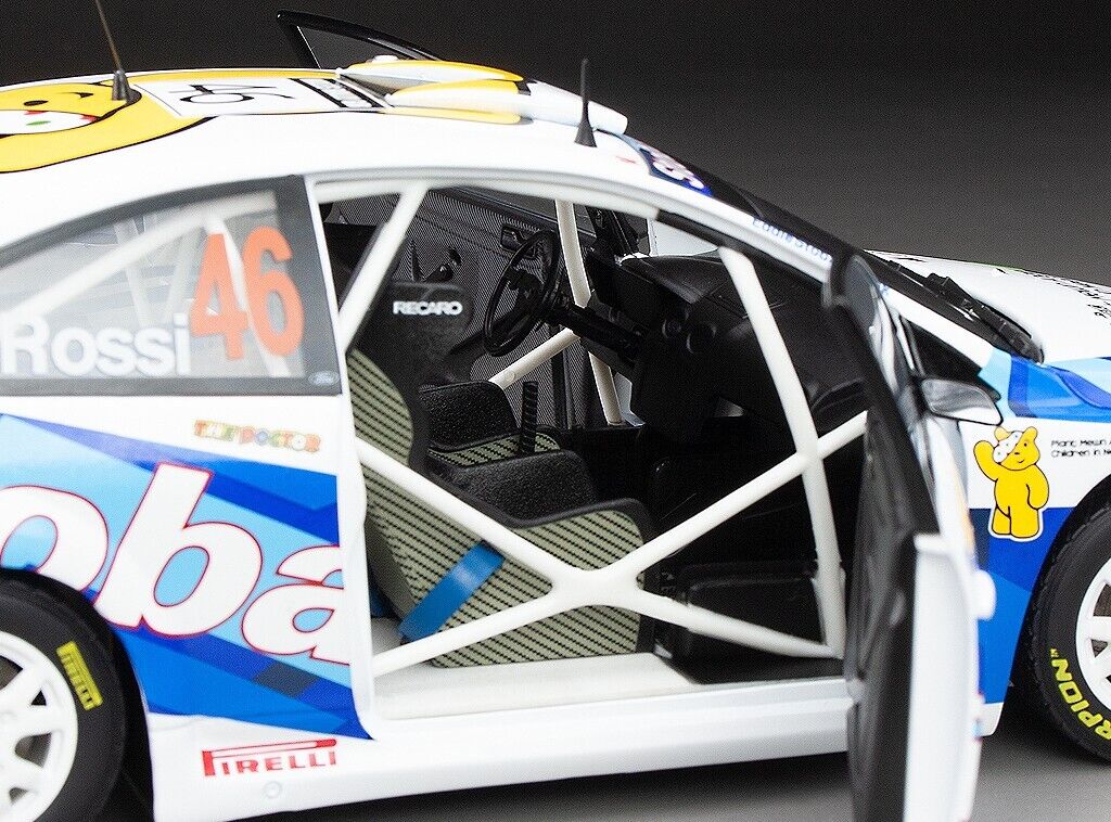 SunStar 1:18 Ford Focus RS WRC07 – #46 V.Rossi/C.Cassina – 2008 Wales Rally GB, Stobart