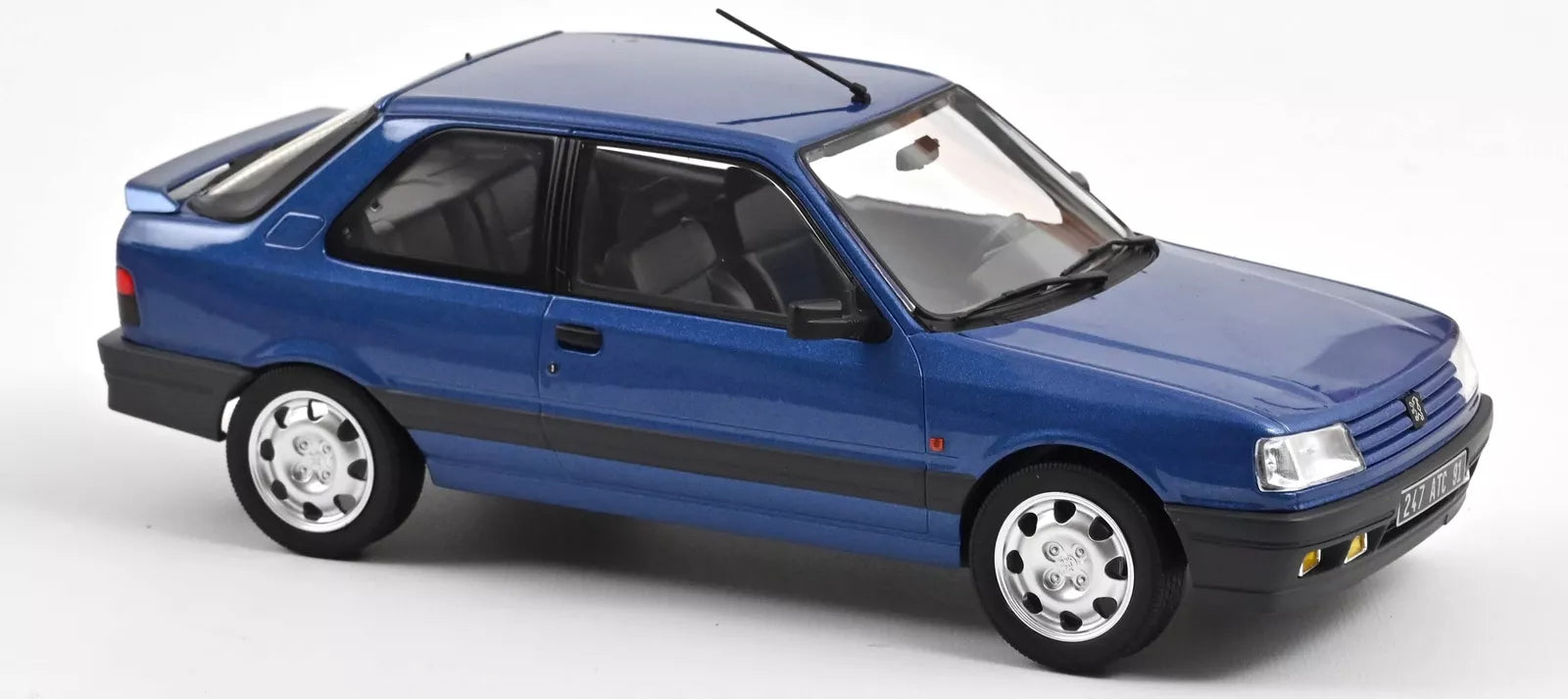 NoRev 1:18 Scale Diecast, 1991 Peugeot 309 GTi 16 in Miami Blue - 184881