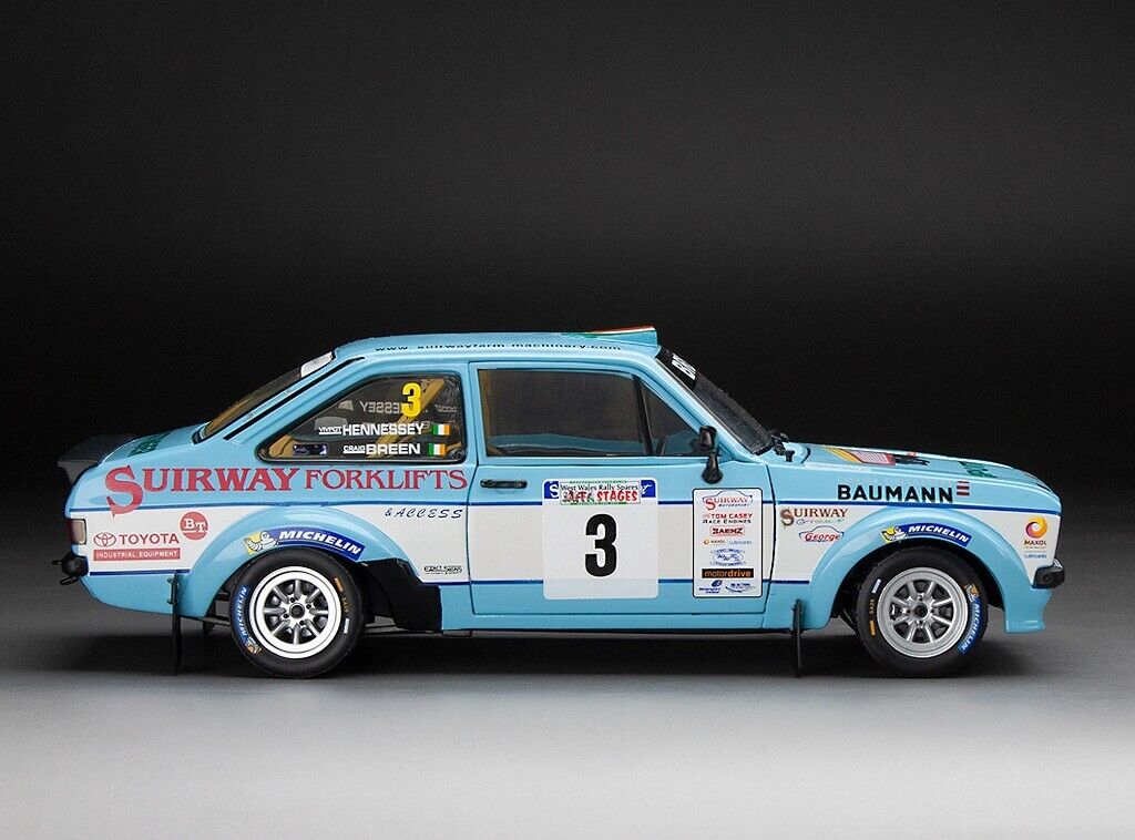 Sunstar 1:18 Ford Escort RS1800 – #3 C Breen/V.Hennessey Winner West Wales Rally