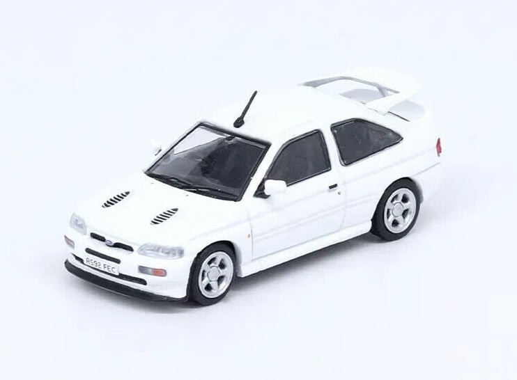 INNO64 1:64 Scale Diecast Model Car - Ford Escort RS Cosworth With Standard Alloys - White -RHD