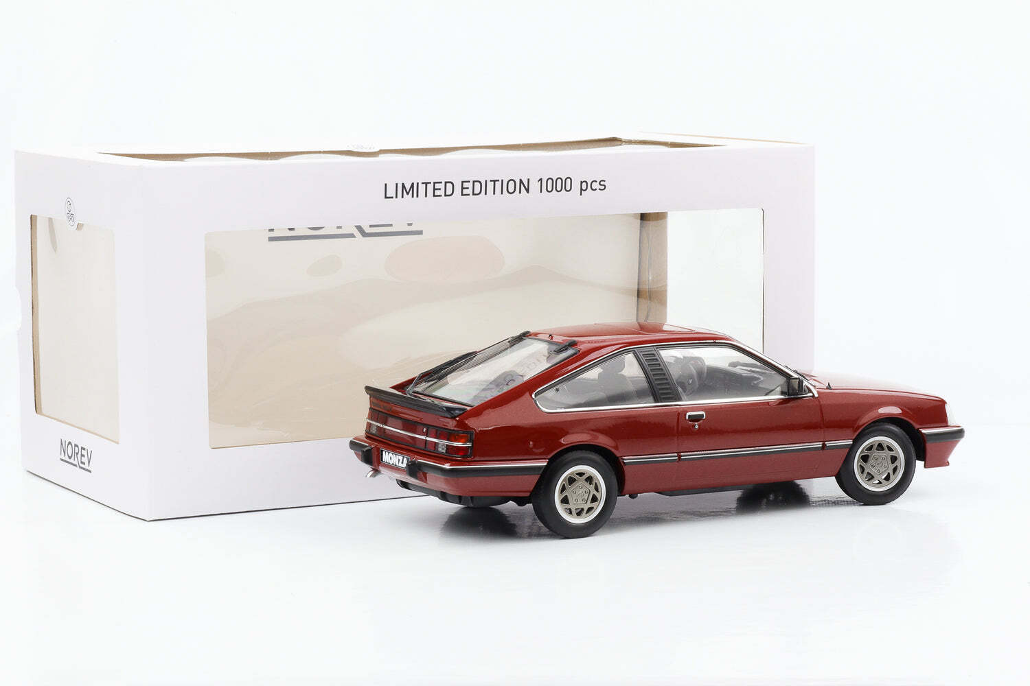 Norev 1:18 Scale Diecast - 1983 Opel Monza 3.0E - Red - 183641