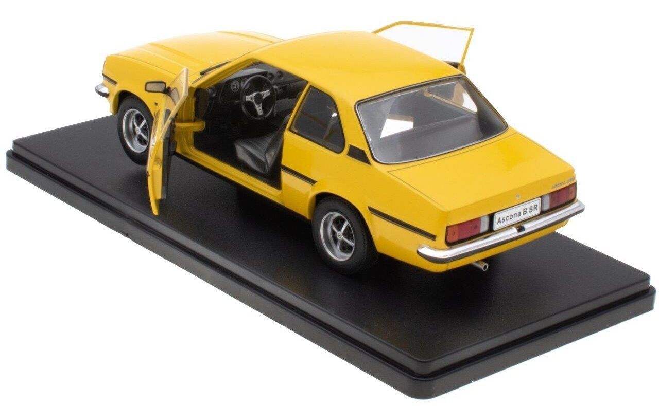 MAG 1:24 Scale Diecast Car - 1975 Opel Ascona 1.9SR in Yellow - Blister Pack