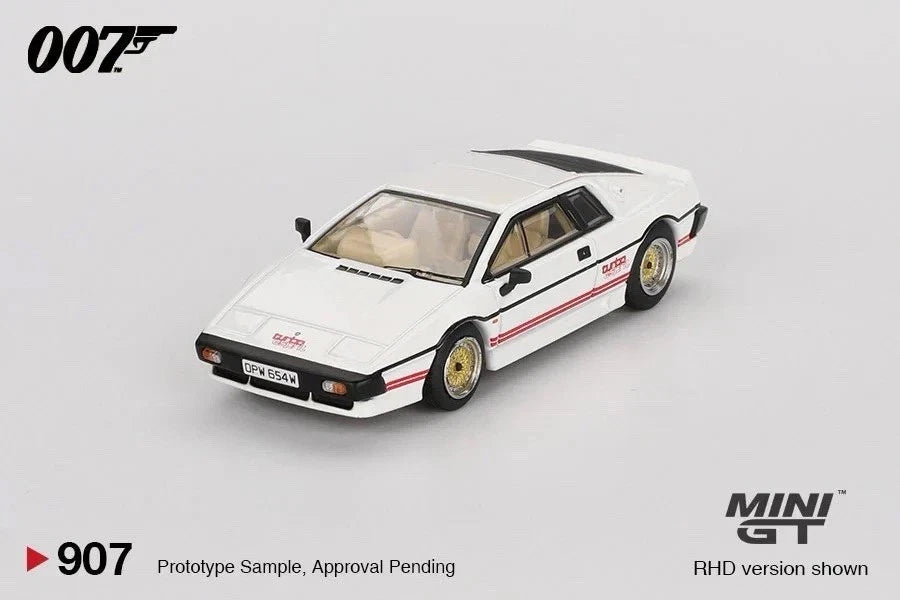 Mini GT 1:64 Lotus Esprit Turbo James Bond 007 For Your Eyes Only, English RHD - BLISTER PACKAGING - MGT00907-007E