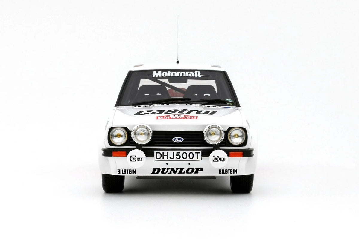 OTTO 1:18 Scale Resin – FORD FIESTA 1600 GR.2 #15 R.CLARK / RALLYE MONTE CARLO 1979, White - OT1271