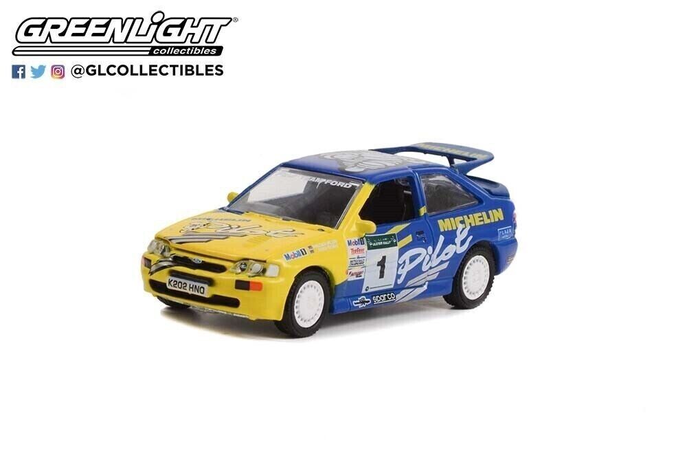 GREENLIGHT 1:64 FORD ESCORT RS COSWORTH MICHELIN PILOT RALLY - RHD