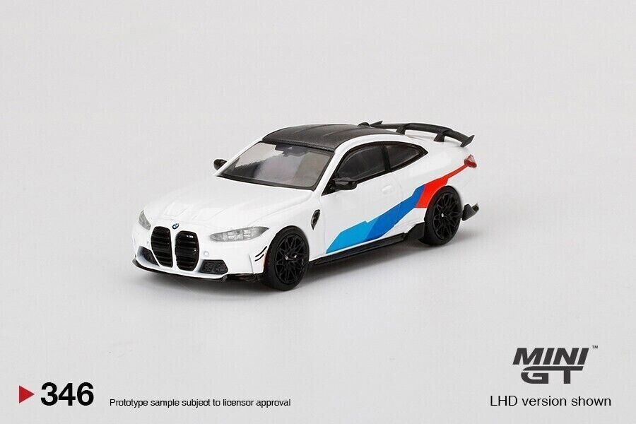 Mini GT 1:64 Diecast BMW M4 M-Performance (G82) Alpine White (RHD) - MGT00346-R