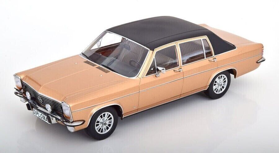 MCG 1:18 Scale Diecast Model Car - 1972 Opel Diplomat B 5.4L Automatic in Gold