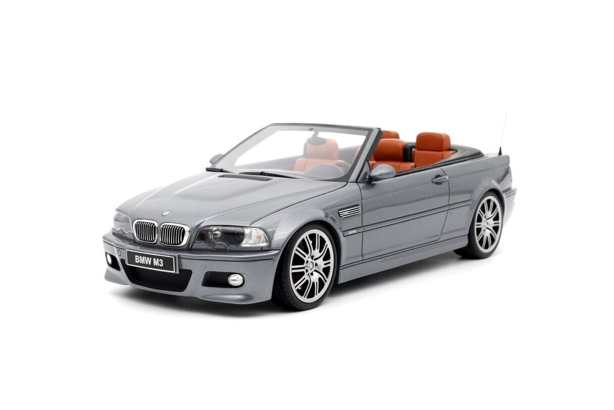 OTTO 1:18 Scale Resin Model Car - 2004 BMW E46 M3 Convertible - Grey (OT1006)