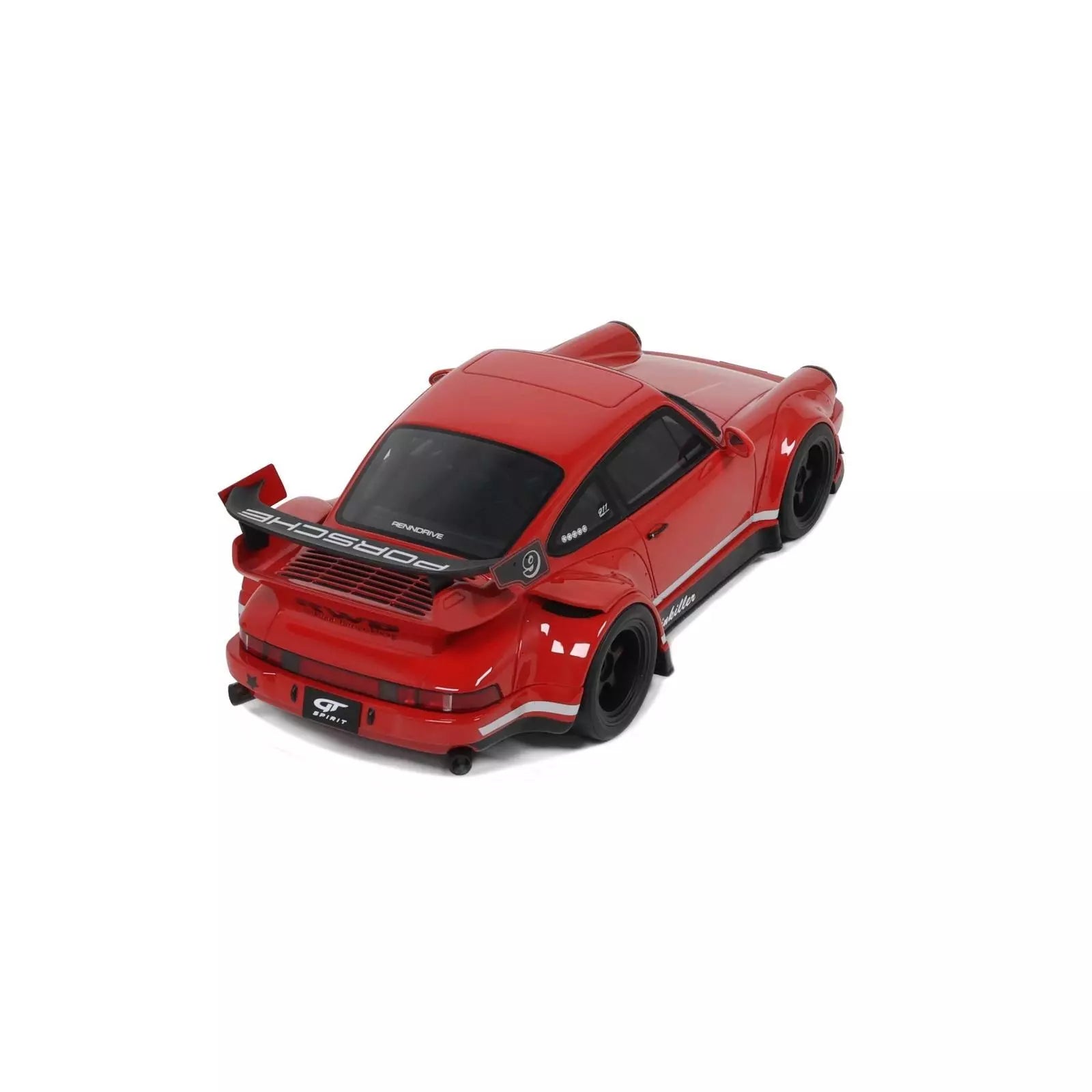 GT Spirit 1:18 Scale Resin Model - Porsche 911 (930) RWB Painkiller, Indian Red - GT449