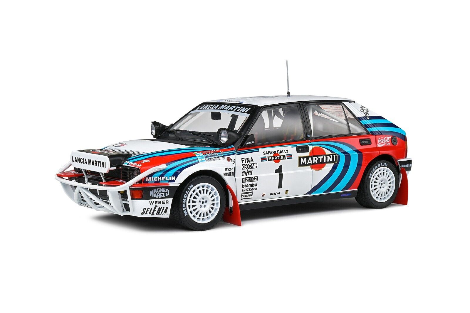 SOLIDO 1:18 Scale Diecast Model, Lancia Delta HF Integrale SAFARI RALLYE KENYA