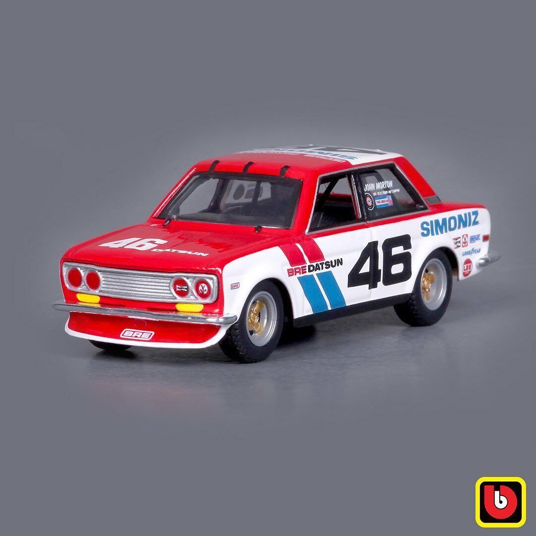 Bburago 1971 DATSUN 510 BRE 1:43 SCALE DIECAST MODEL CLASSIC RALLY CAR