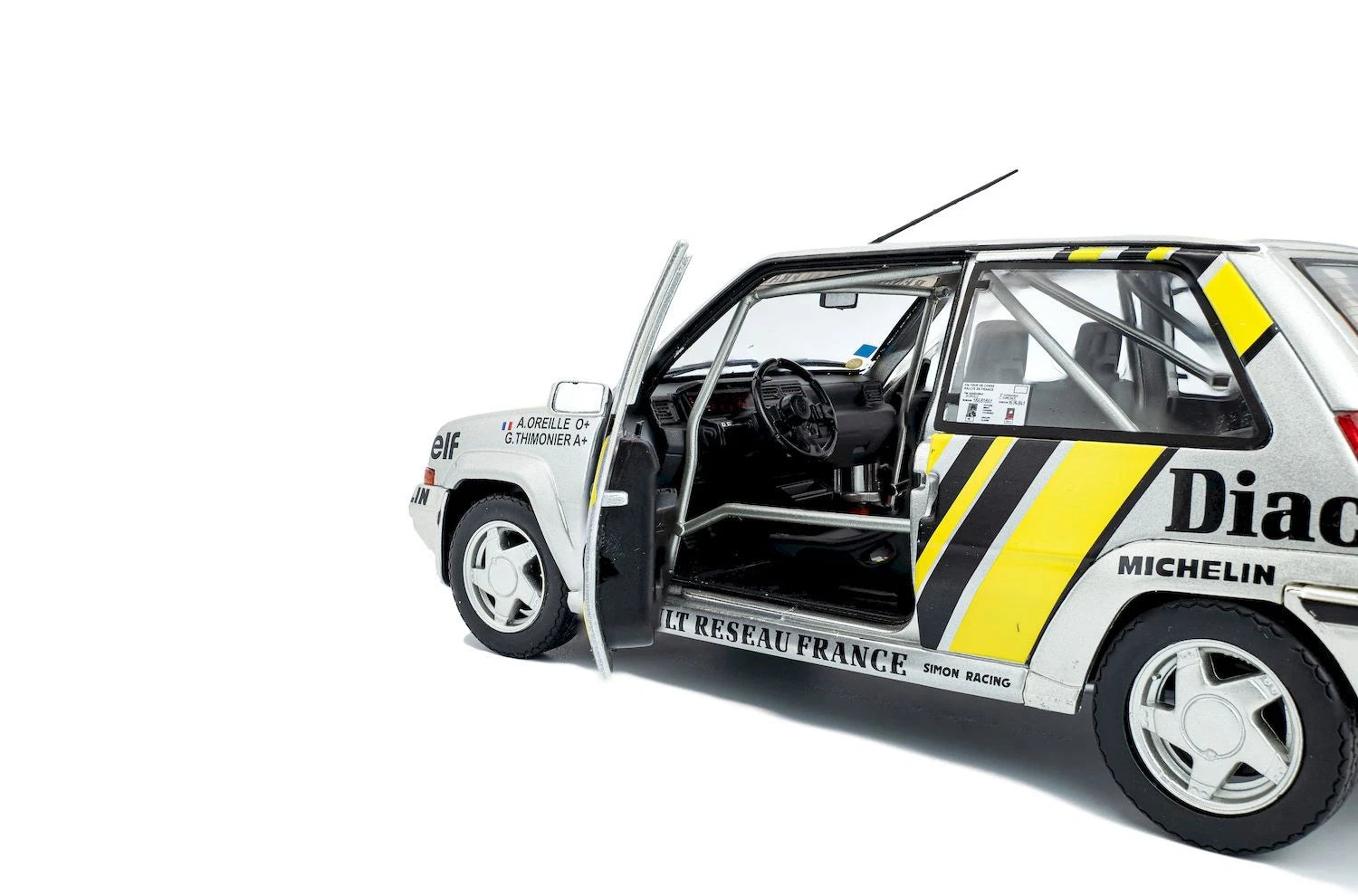 SOLIDO 1:18 Diecast - Renault 5 GT Turbo MK2, #17 A. Oreille, Tour de Corse Rally 1989 - S1810005