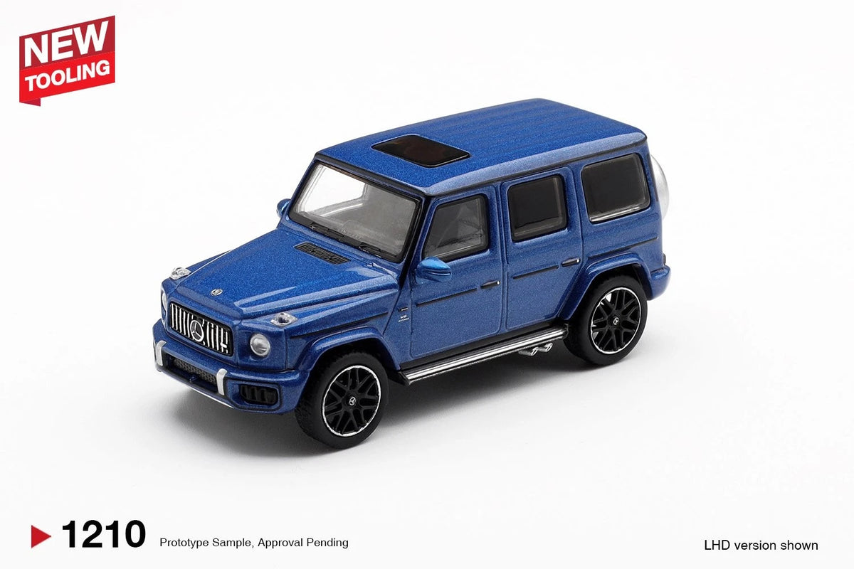 Mini GT 1:64 Diecast - Mercedes-AMG G 63, Dark Blue Metallic, RHD - MGT01210-R