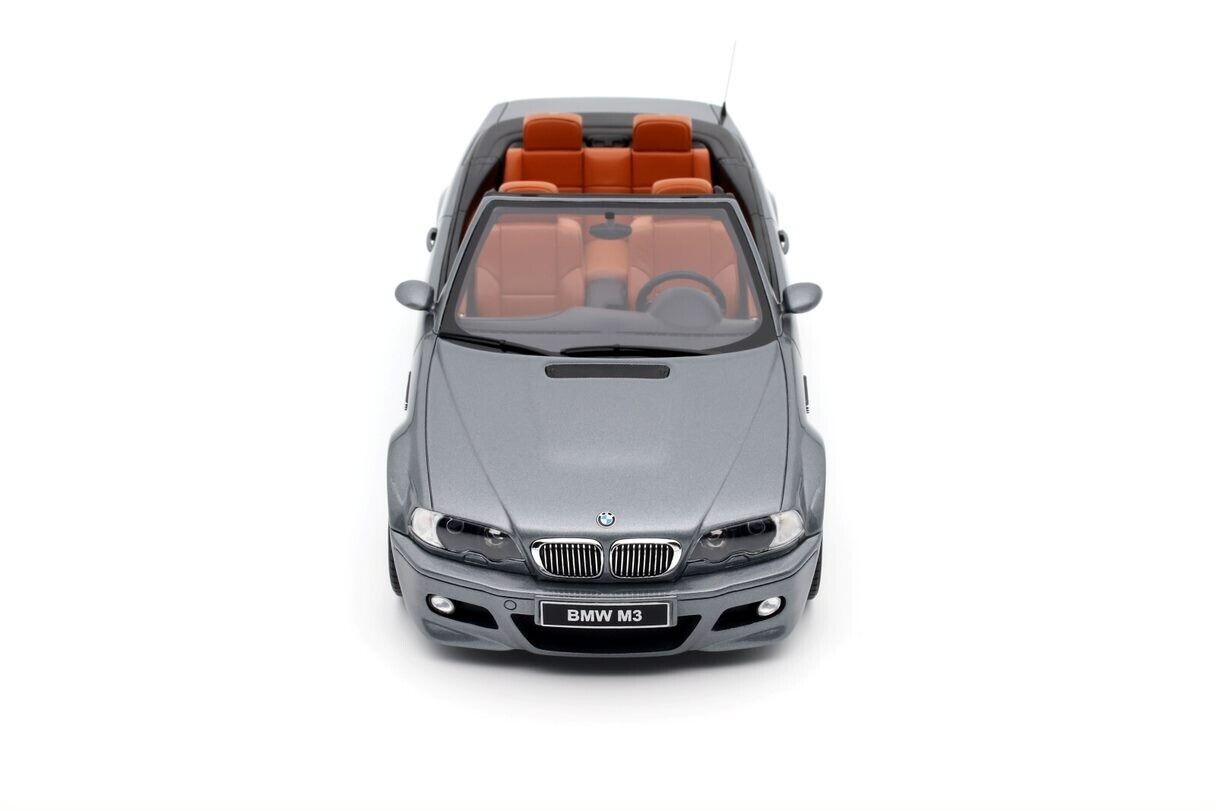 OTTO 1:18 Scale Resin Model Car - 2004 BMW E46 M3 Convertible - Grey (OT1006)