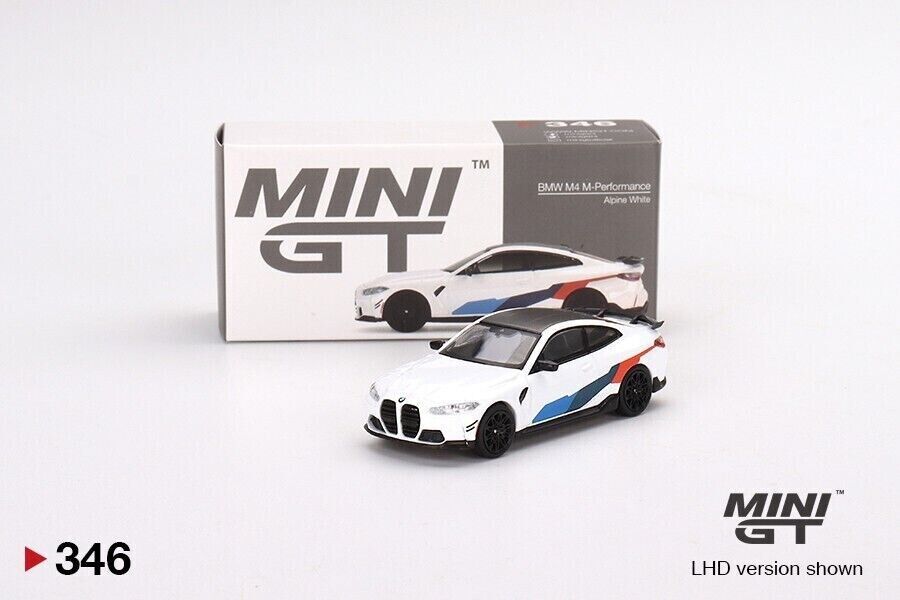 Mini GT 1:64 Diecast BMW M4 M-Performance (G82) Alpine White (RHD) - MGT00346-R
