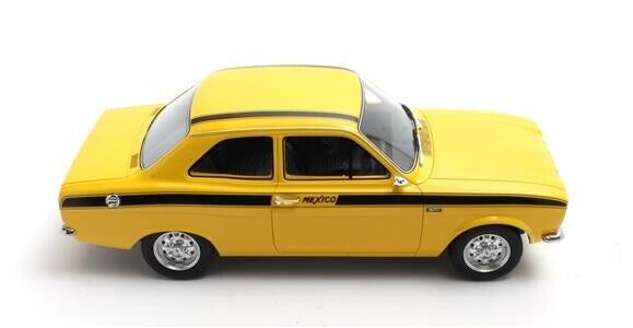 CULT 1:18 Scale Model 1973 Ford Escort Mk1 Mexico - Yellow - CML063-3 - Only 96 Made