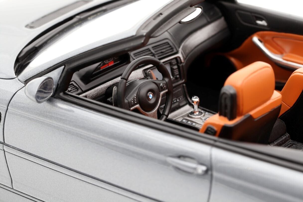 OTTO 1:18 Scale Resin Model Car - 2004 BMW E46 M3 Convertible - Grey (OT1006)