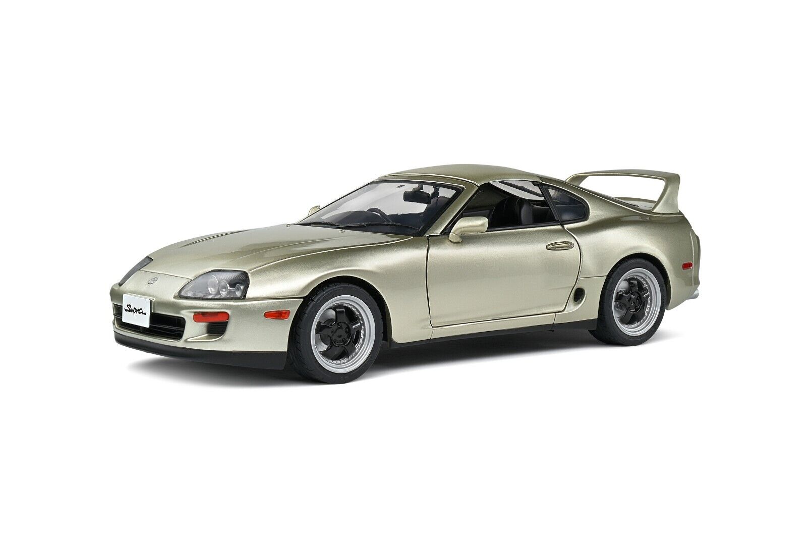 SOLIDO 1:18 Scale Diecast Model Car, Toyota Supra Mk4 (A80) Targa Roof  in Quicksilver FX