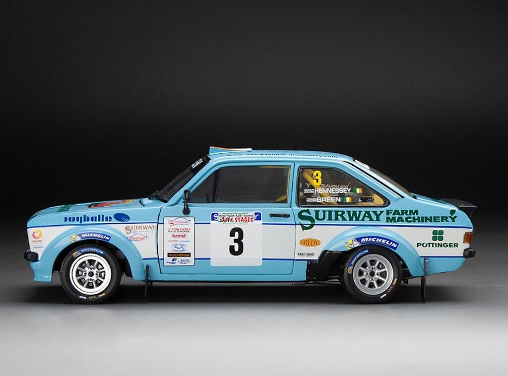 Sunstar 1:18 Ford Escort RS1800 – #3 C Breen/V.Hennessey Winner West Wales Rally