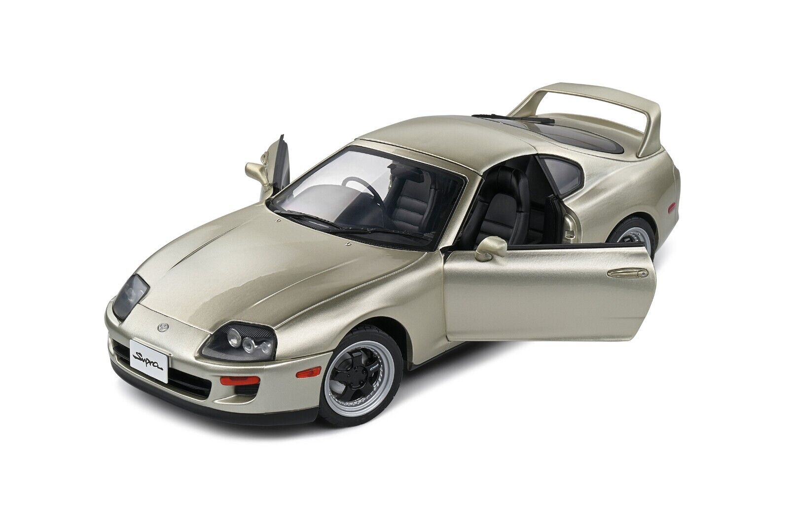 SOLIDO 1:18 Scale Diecast Model Car, Toyota Supra Mk4 (A80) Targa Roof in Quicksilver FX