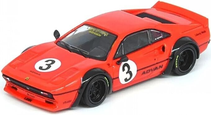 INNO64 1:64 Scale Diecast Ferrari 308 GLB #3 LBWK - Liberty Walk, Red