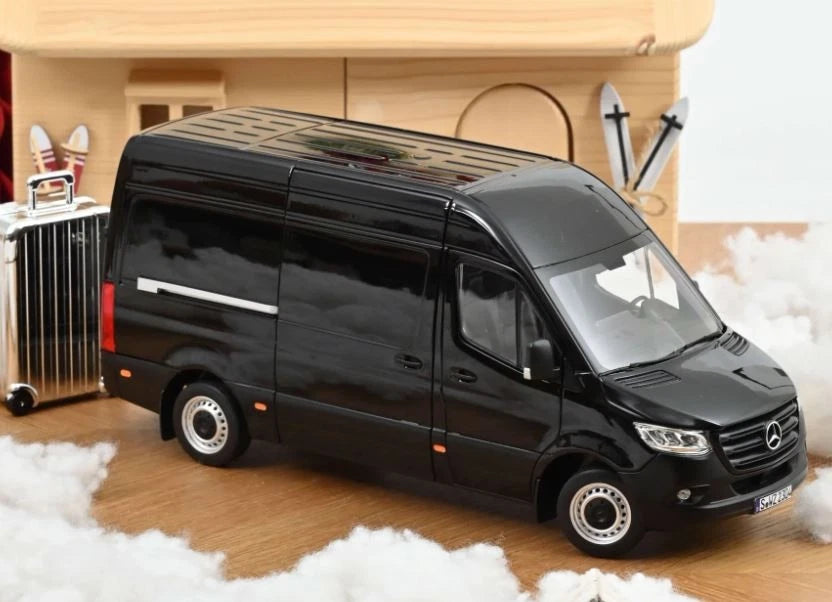Norev 1:18 Scale Diecast - 2018 MERCEDES SPRINTER , Black - NV183041