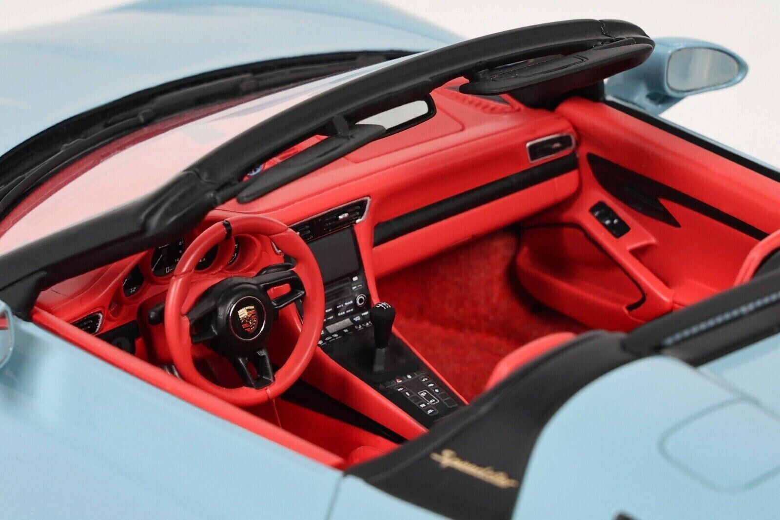 GT Spirit 1:18 Scale Resin Model Car Porsche 911 (911.2) Speedster Blue - GT408