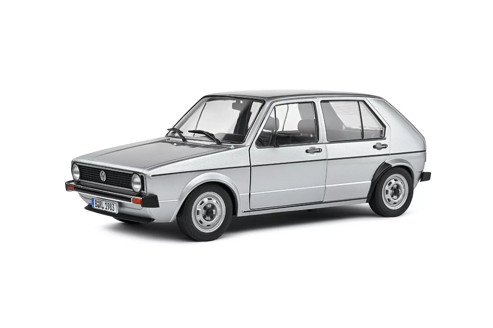 SOLIDO 1:18 Diecast, 1983 VOLKSWAGEN GOLF L, Gris Metal (Silver) - S1800214