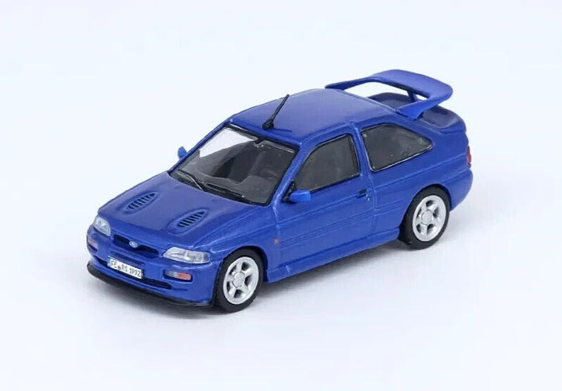 INNO64 1:64 Scale Diecast Model Car - Ford Escort RS Cosworth With Standard Alloys - Blue - RHD