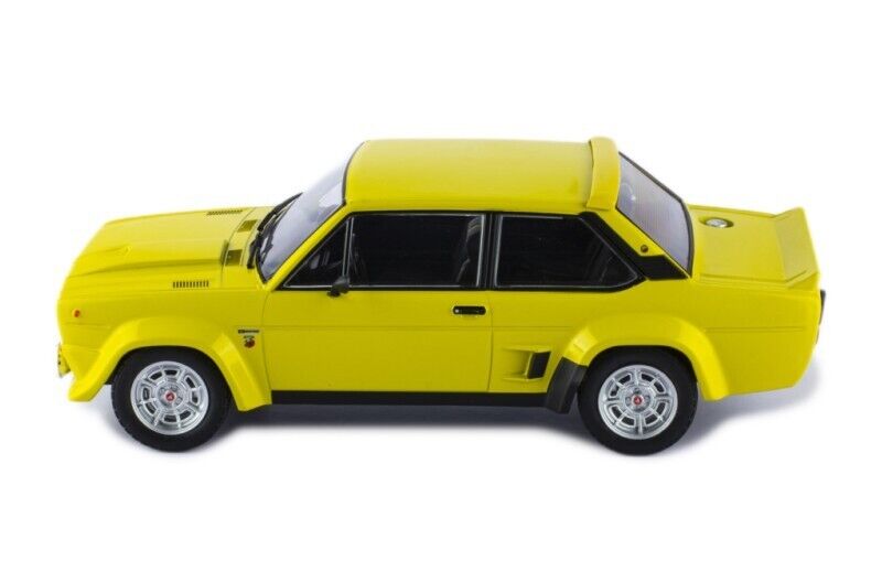 IXO 1:18 Scale Diecast Model - 1980 Fiat 131 Abarth in Yellow