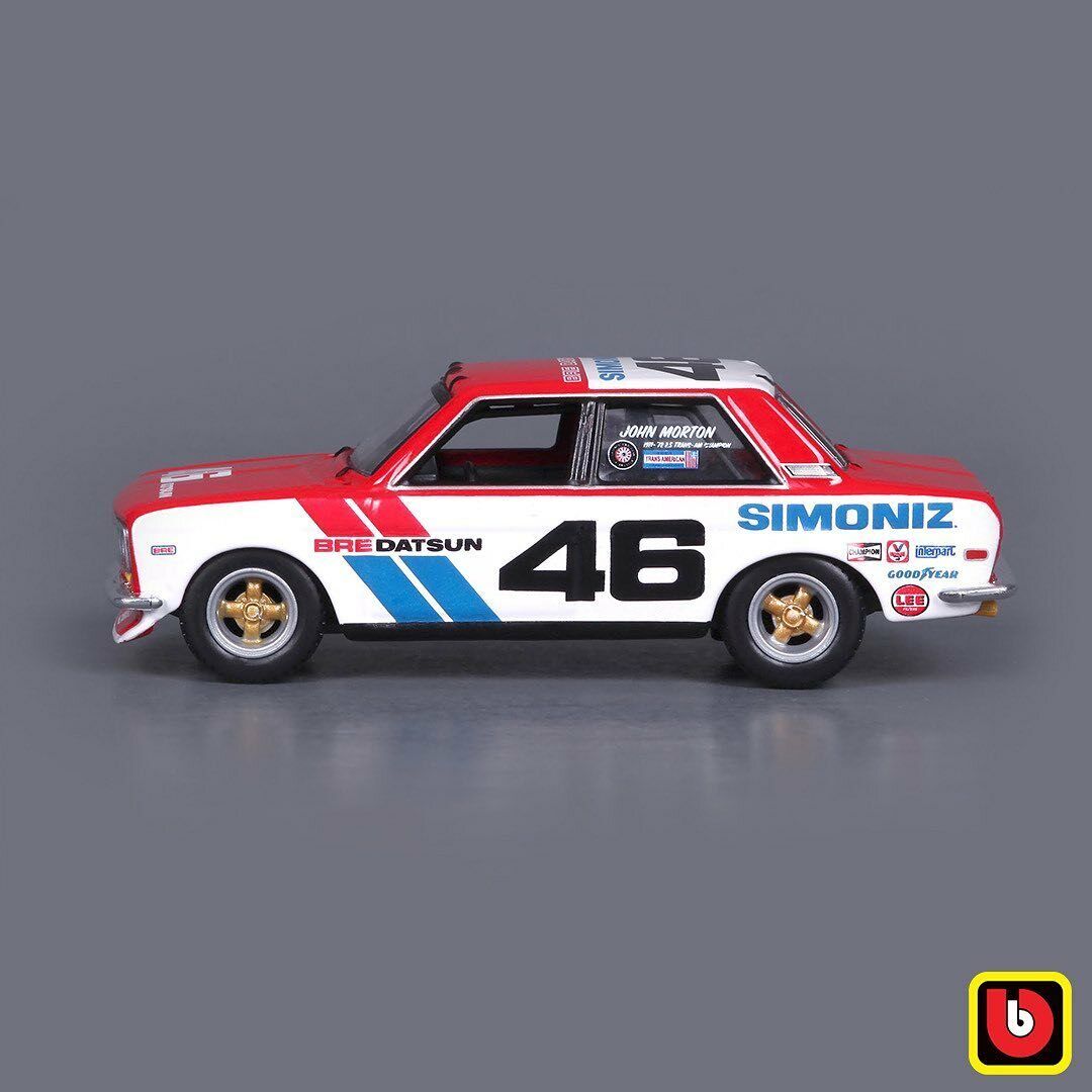 Bburago 1971 DATSUN 510 BRE 1:43 SCALE DIECAST MODEL CLASSIC RALLY CAR