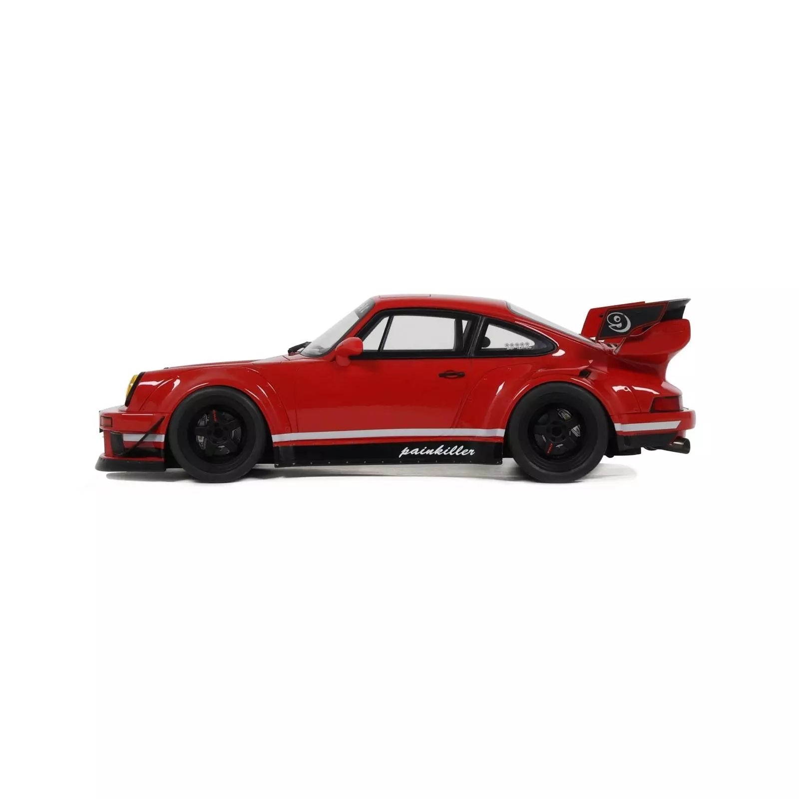 GT Spirit 1:18 Scale Resin Model - Porsche 911 (930) RWB Painkiller, Indian Red - GT449